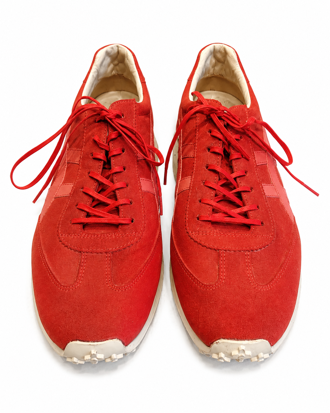 Onitsuka Tiger Vintage Red Suede Low-Top Runners - FRAK/TURE Archive