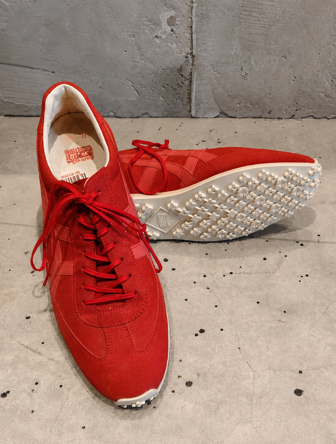 Onitsuka Tiger Vintage Red Suede Low-Top Runners