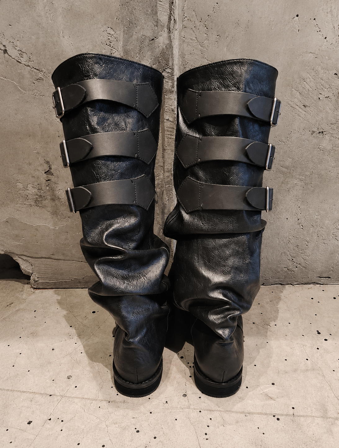 Vintage Distressed Soft Leather Boots