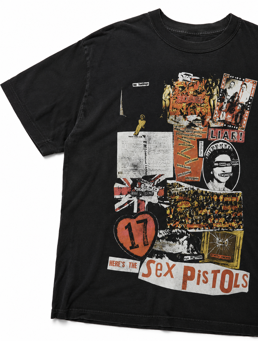Distressed Anarchism Sex Pistols Iconography Tee