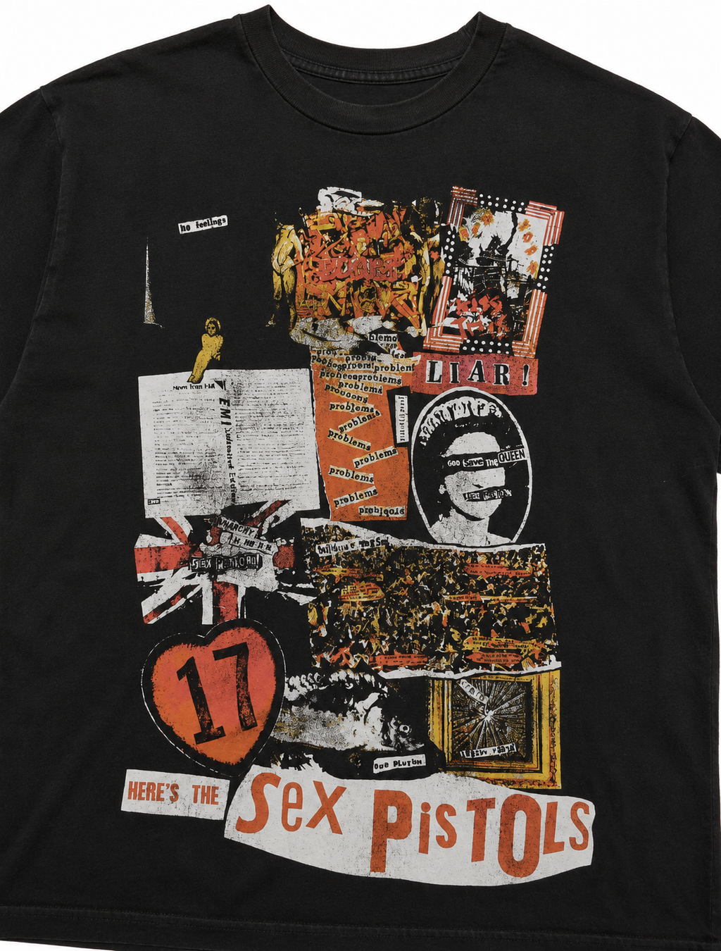 Distressed Anarchism Sex Pistols Iconography Tee