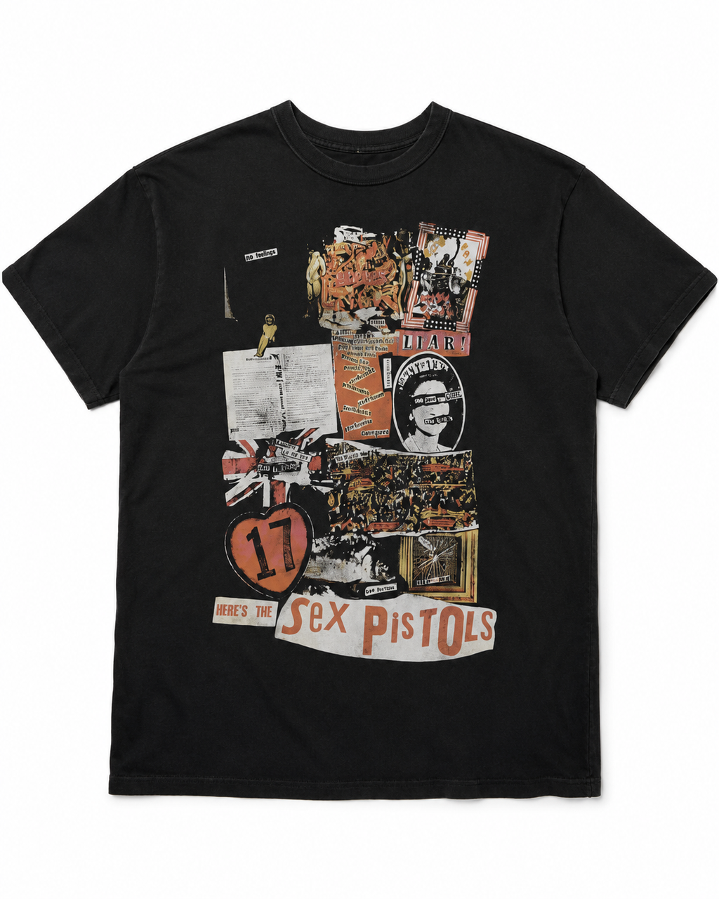 Distressed Anarchism Sex Pistols Iconography Tee