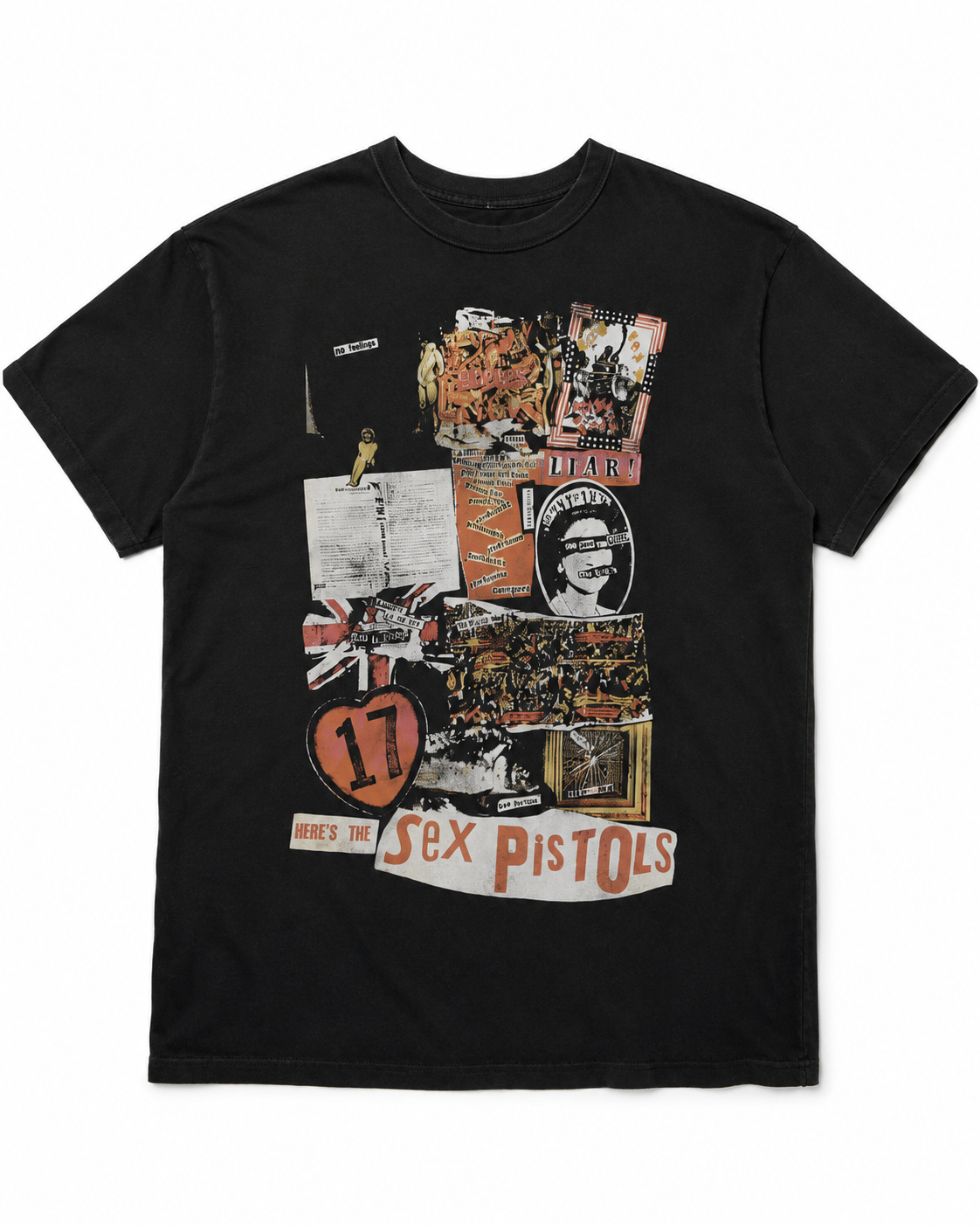 Distressed Anarchism Sex Pistols Iconography Tee