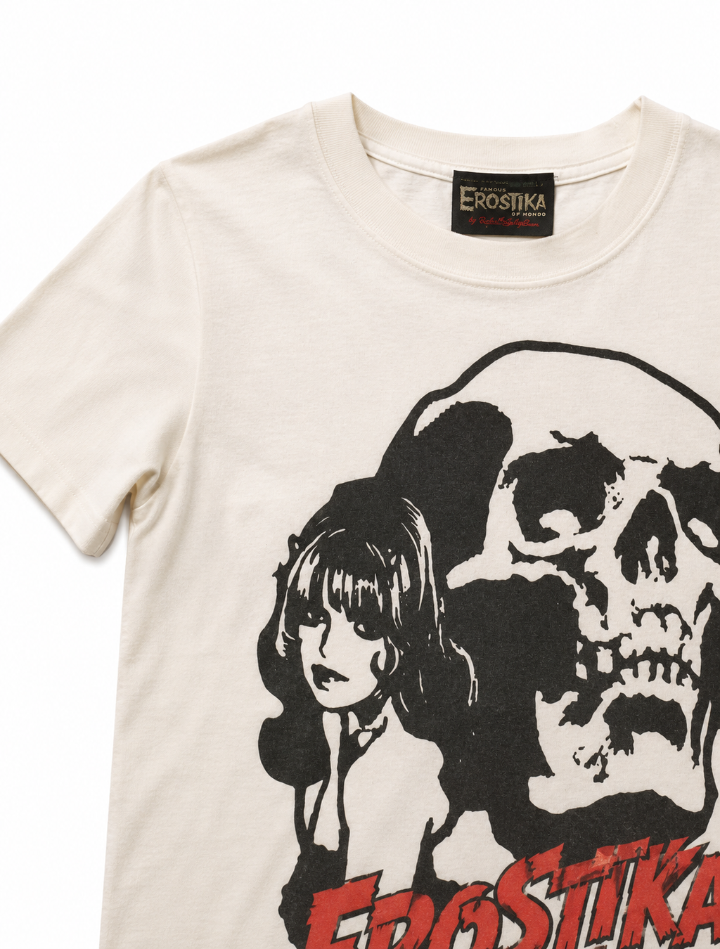EROSTIKA Vintage Skull Girl Tee