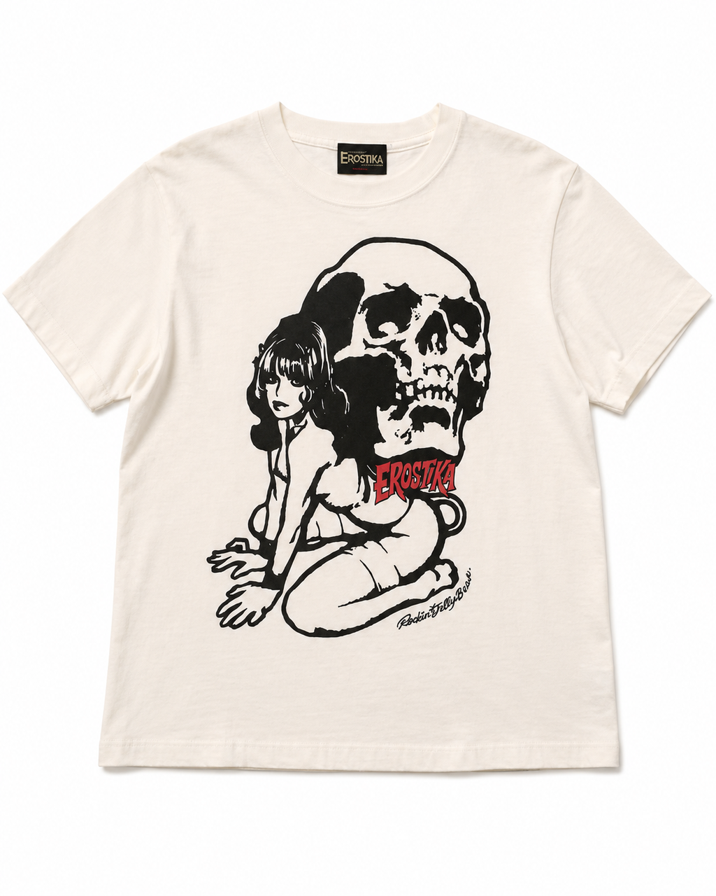 EROSTIKA Vintage Skull Girl Tee