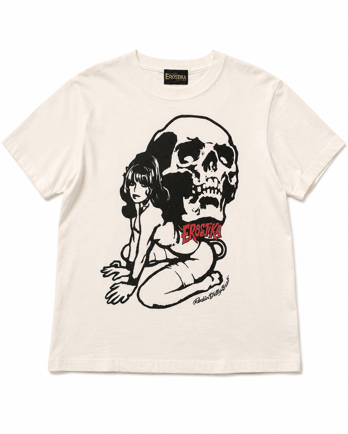 EROSTIKA Vintage Skull Girl Tee