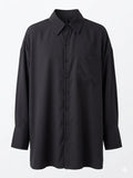 Yohji Yamamoto Inspired Maxi Fish Tail Buttoned Down Shirt
