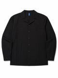 Yohji Yamamoto Inspired Weathered Black Crossweave 100% Cotton
