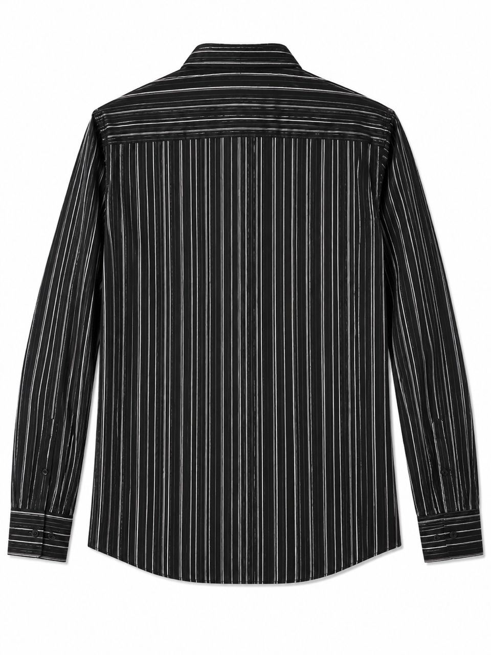 TORNADO MART Vintage Metal Flow Stripe Shirt