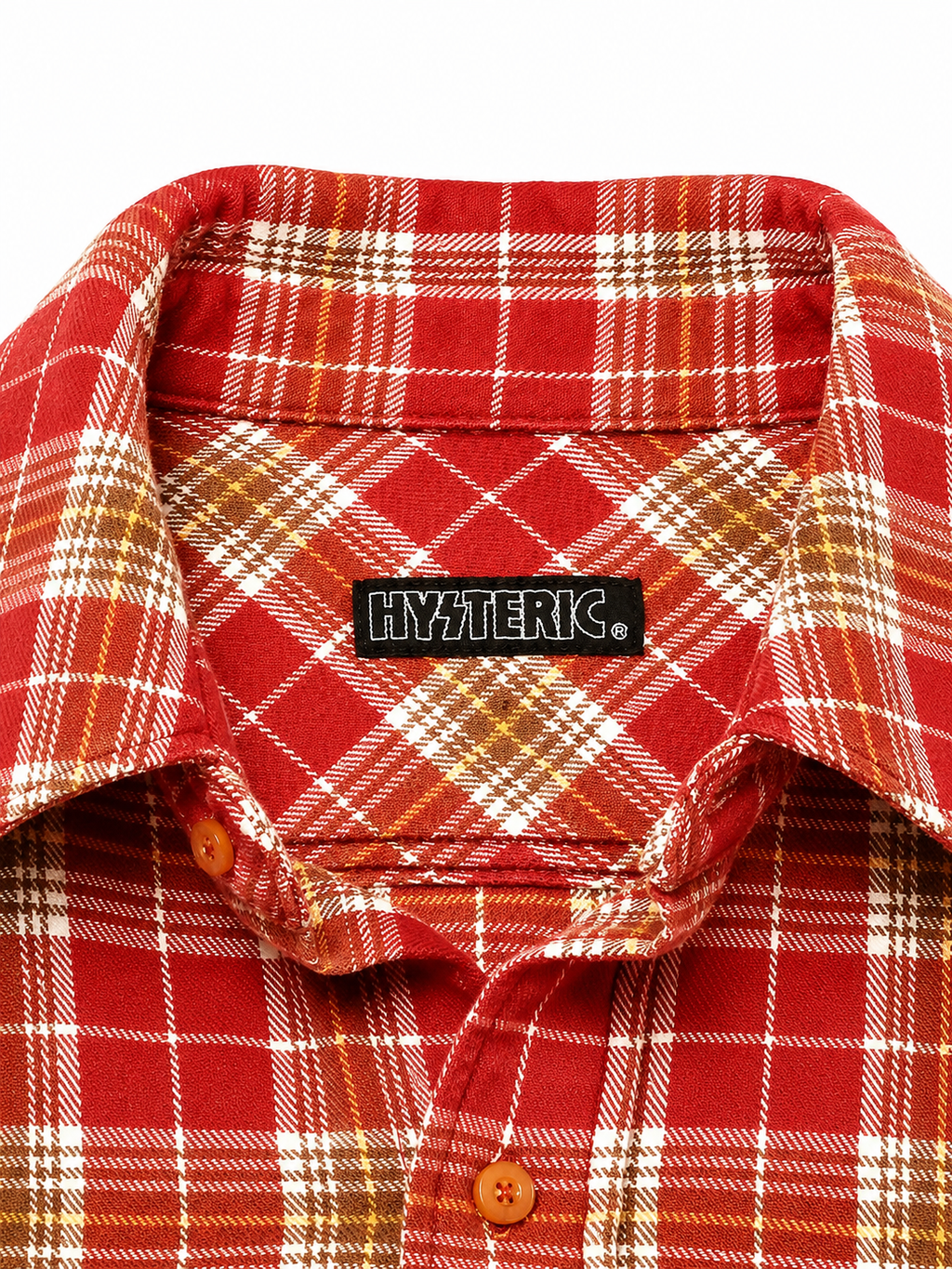Hysteric Glamour Red Plaid Button Up Shirt