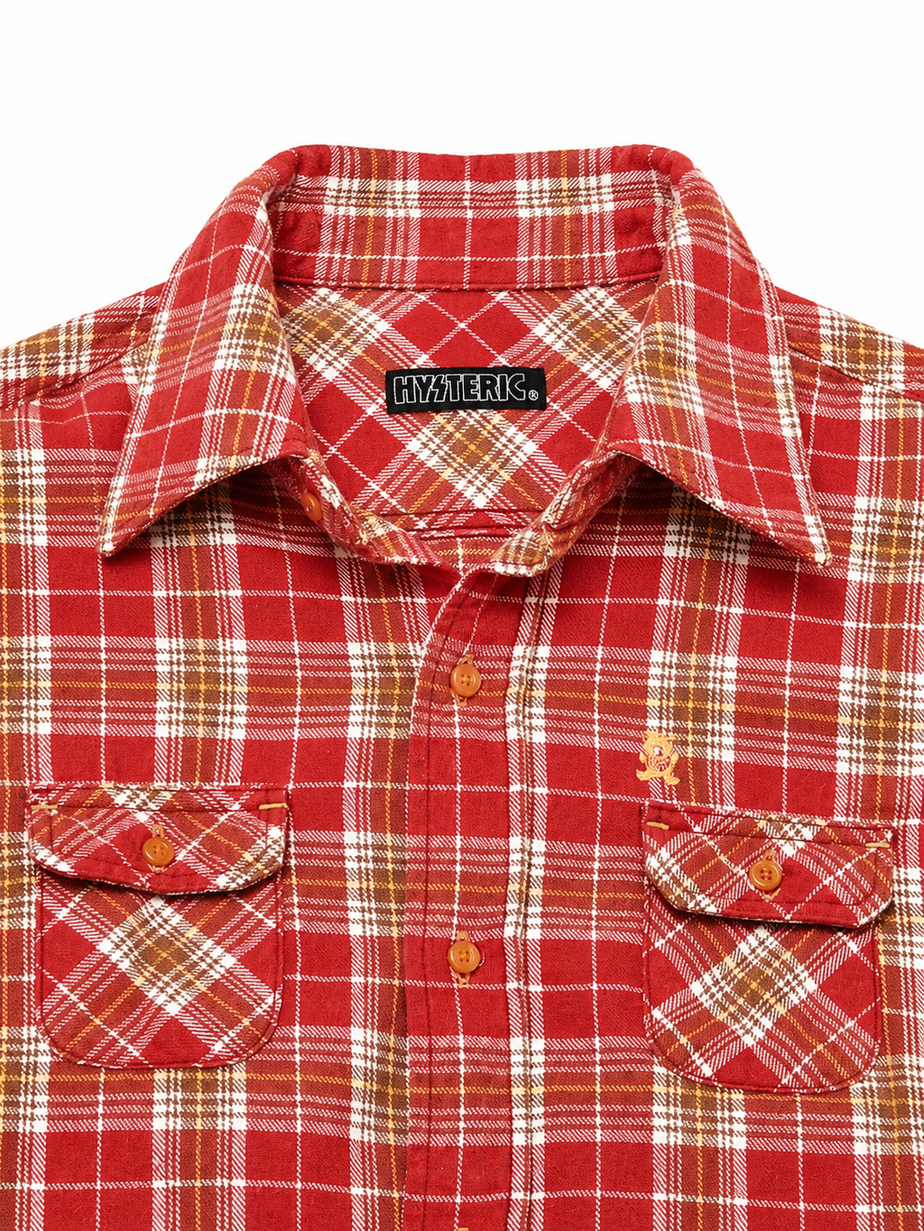 Hysteric Glamour Red Plaid Button Up Shirt
