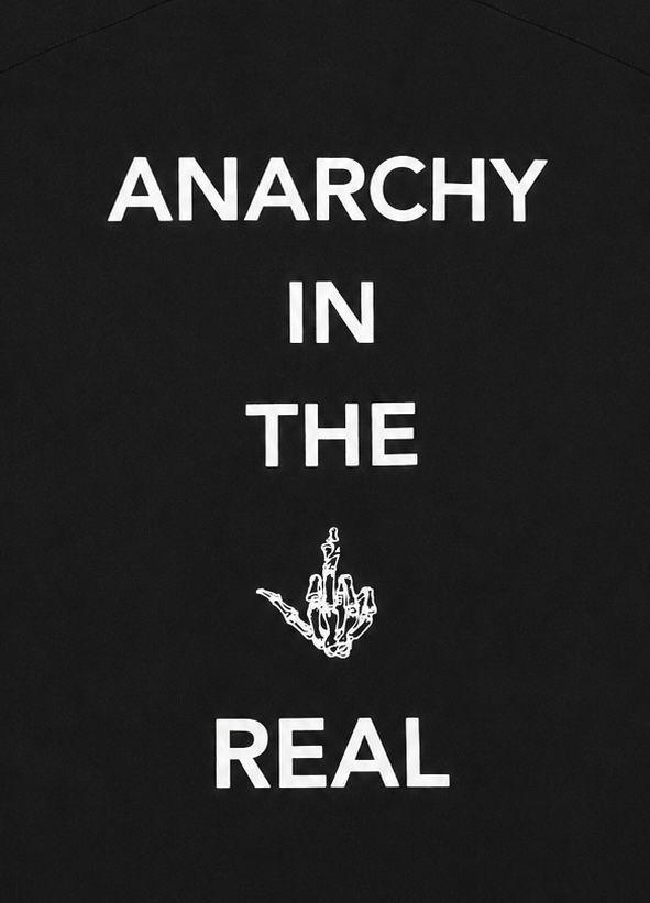 Japanese Underground Goth Alt Graphic ANARCHY IN THE REAL skirt