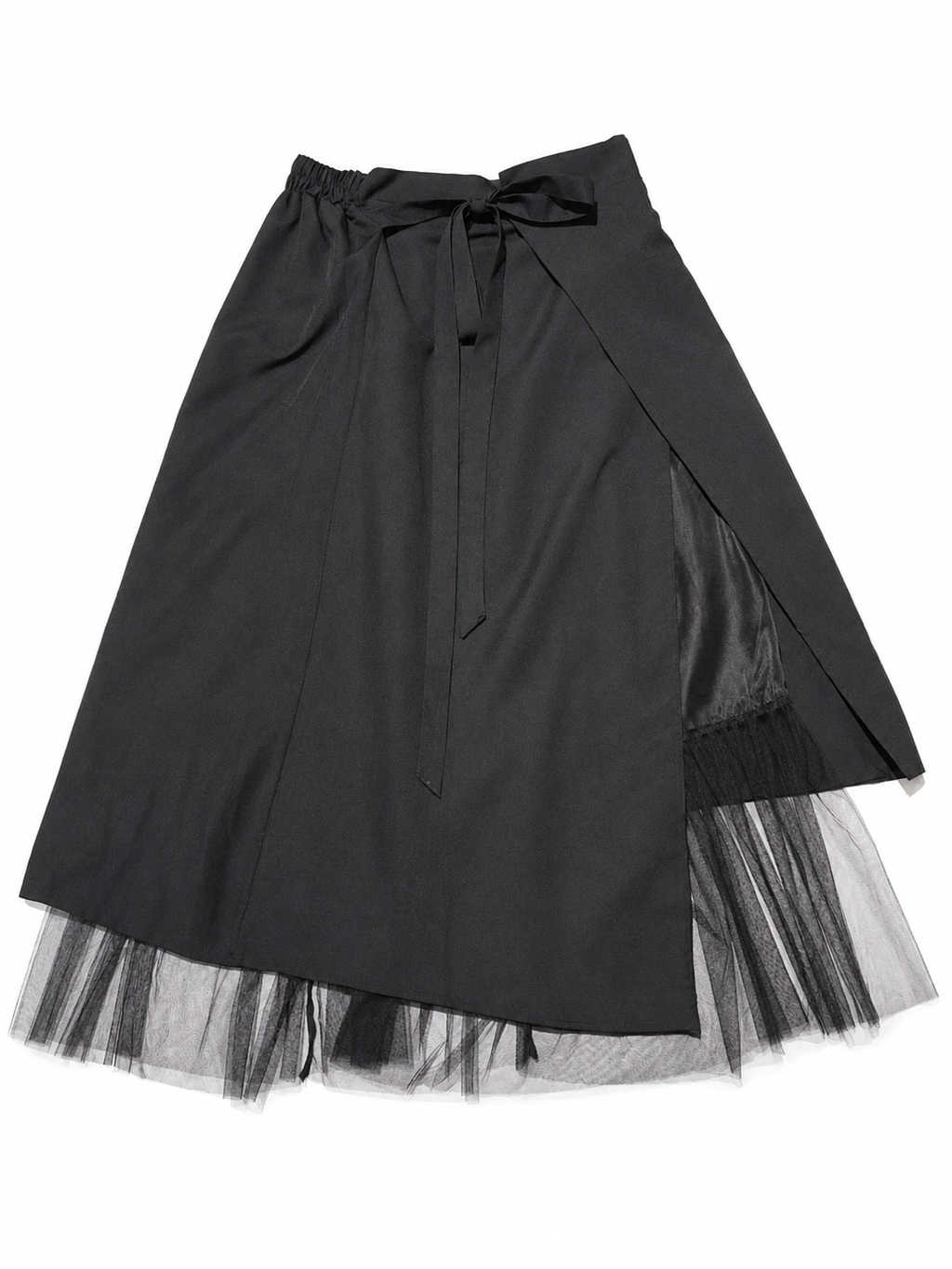 YOHJI YAMAMOTO Inspired Panel Assymetrical Laced Skirt