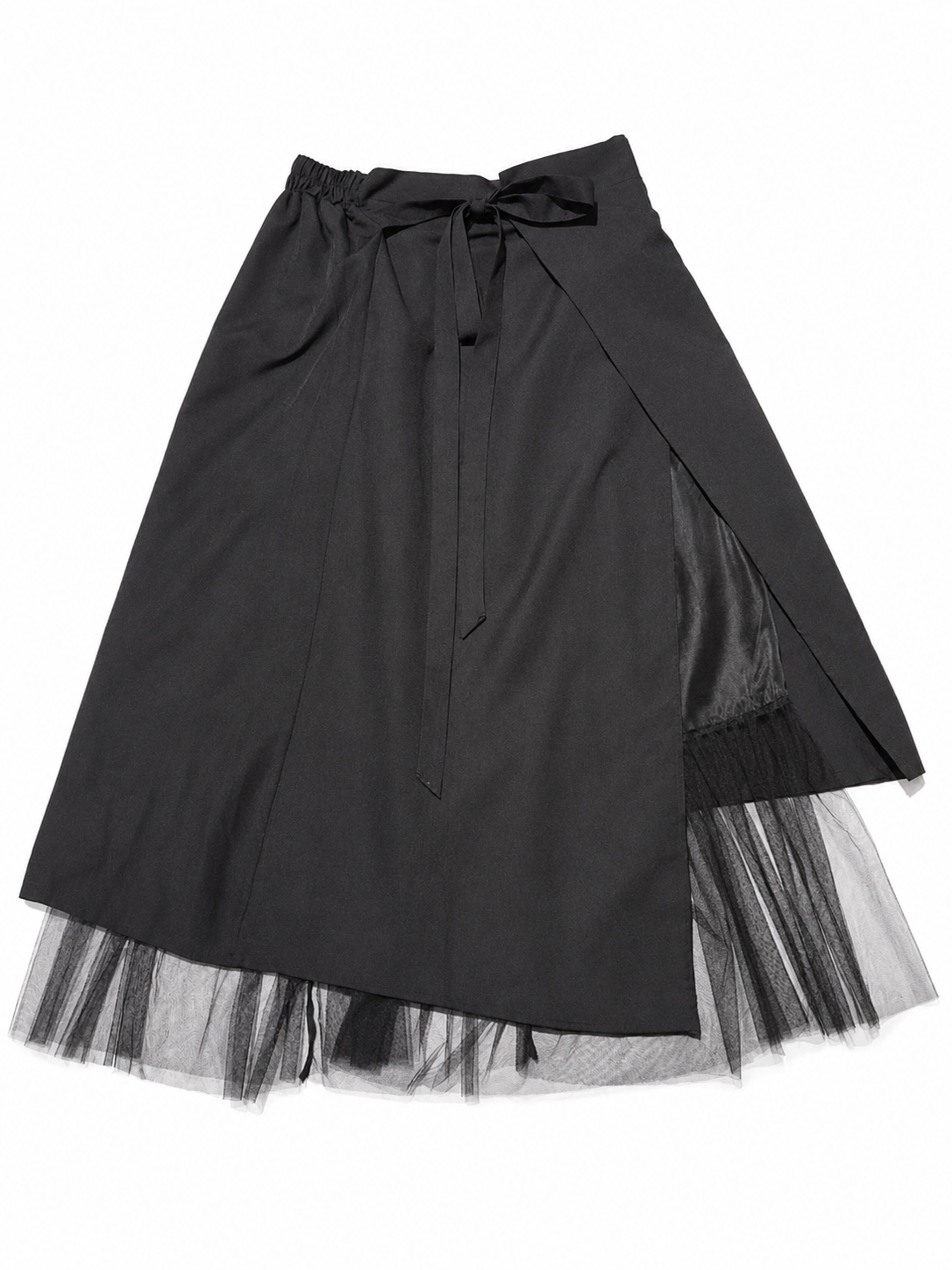 YOHJI YAMAMOTO Inspired Panel Assymetrical Laced Skirt
