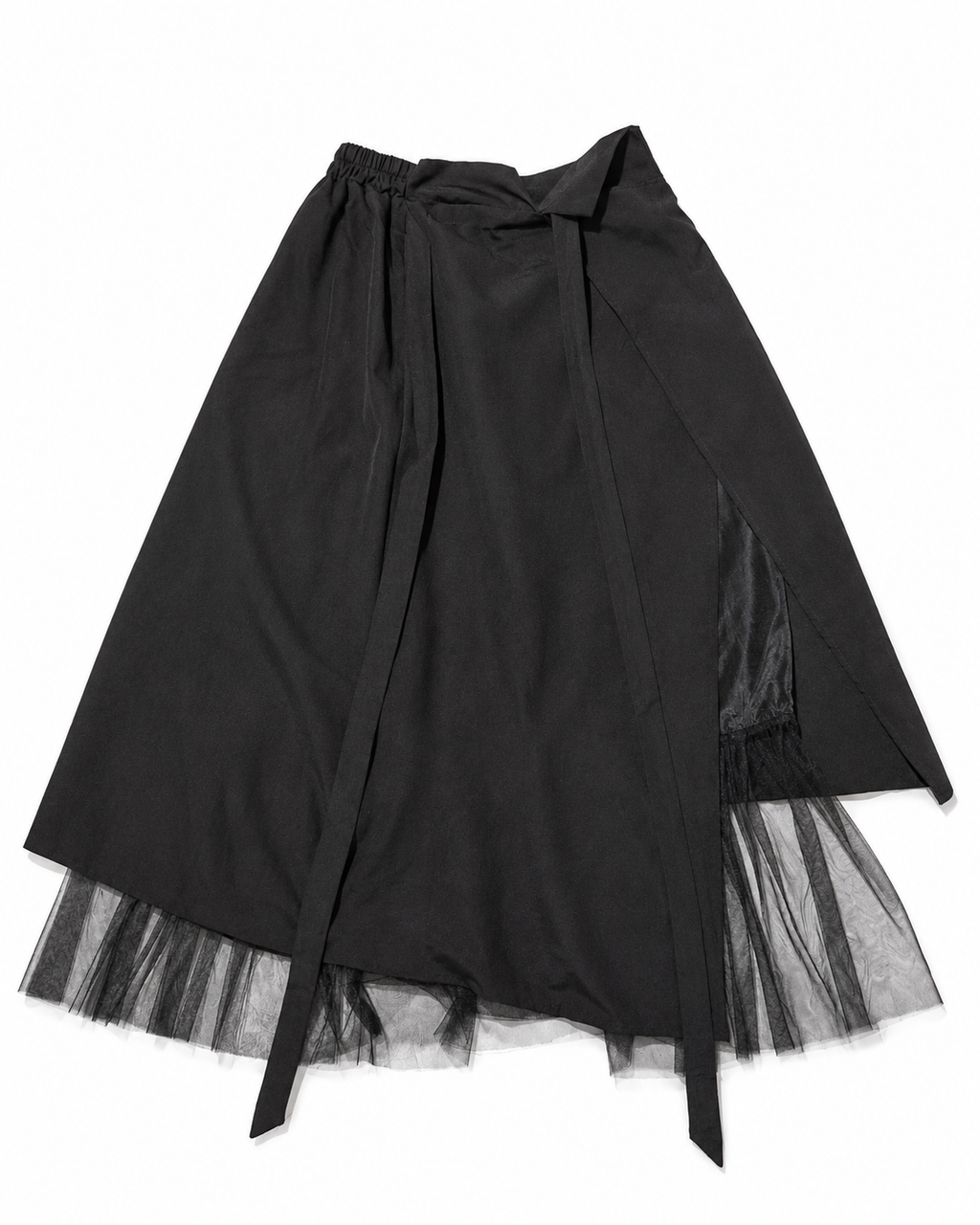 YOHJI YAMAMOTO Inspired Panel Assymetrical Laced Skirt