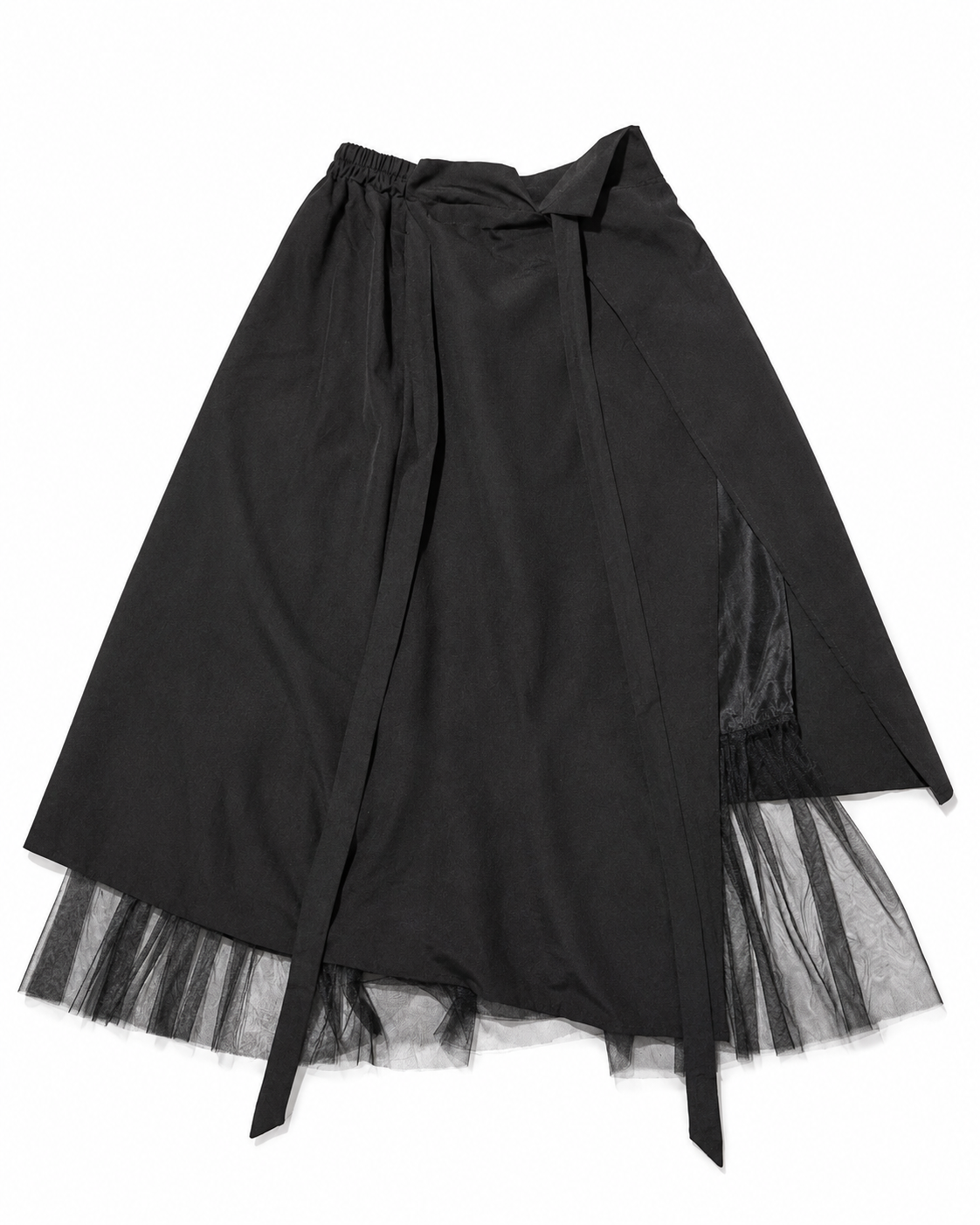 YOHJI YAMAMOTO Inspired Panel Assymetrical Laced Skirt