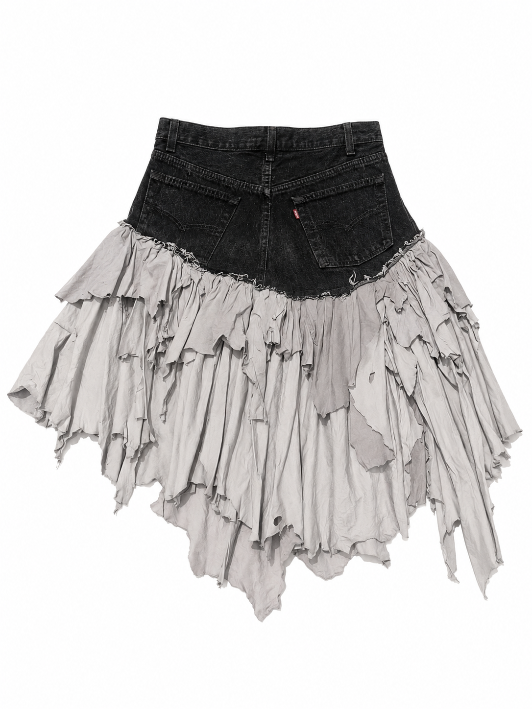 Inspired Japanese Avant Garde Patchwork Balloon Skirt