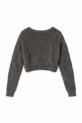 Grey Faux Fur Sweater