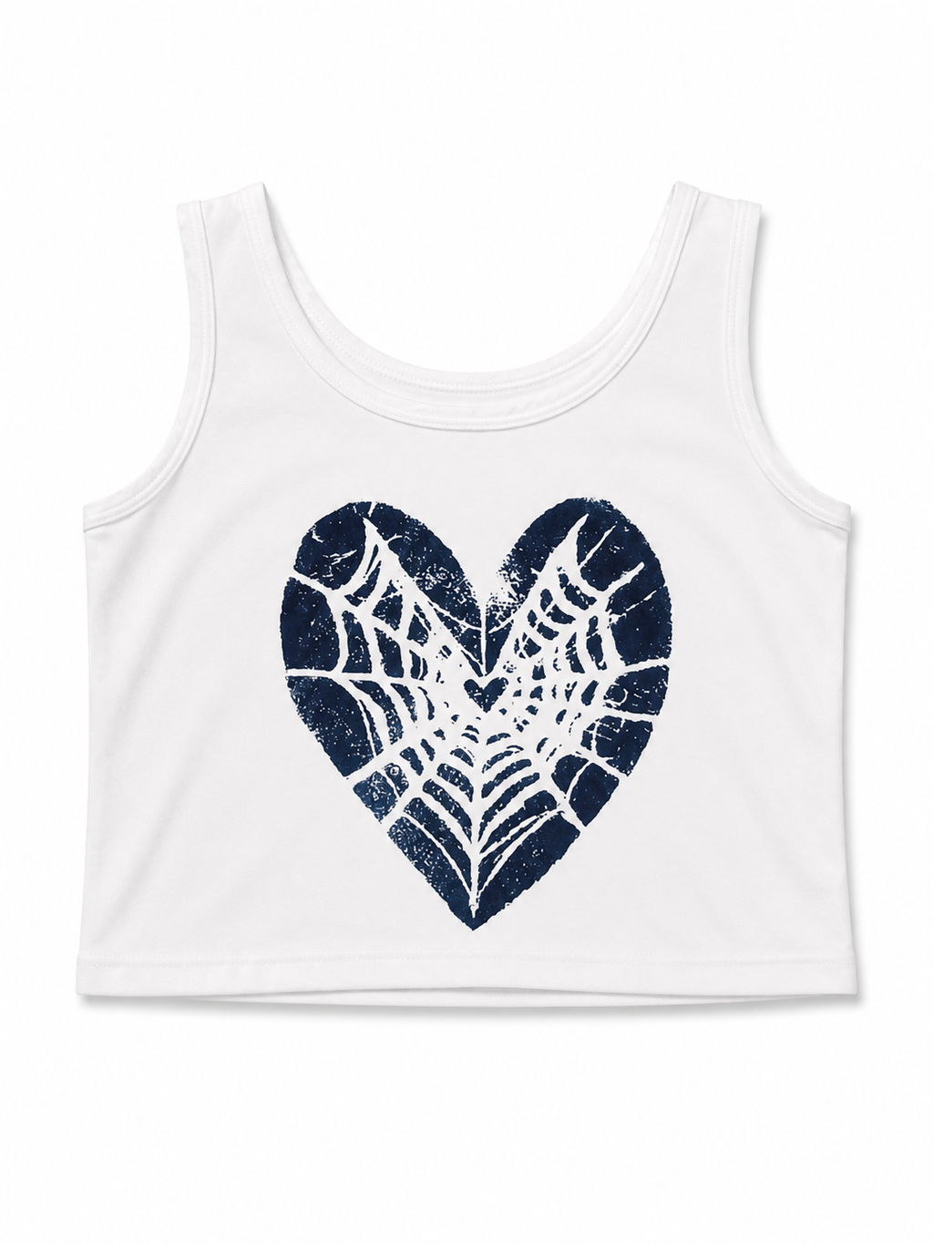 Soft Goth Webheart Top