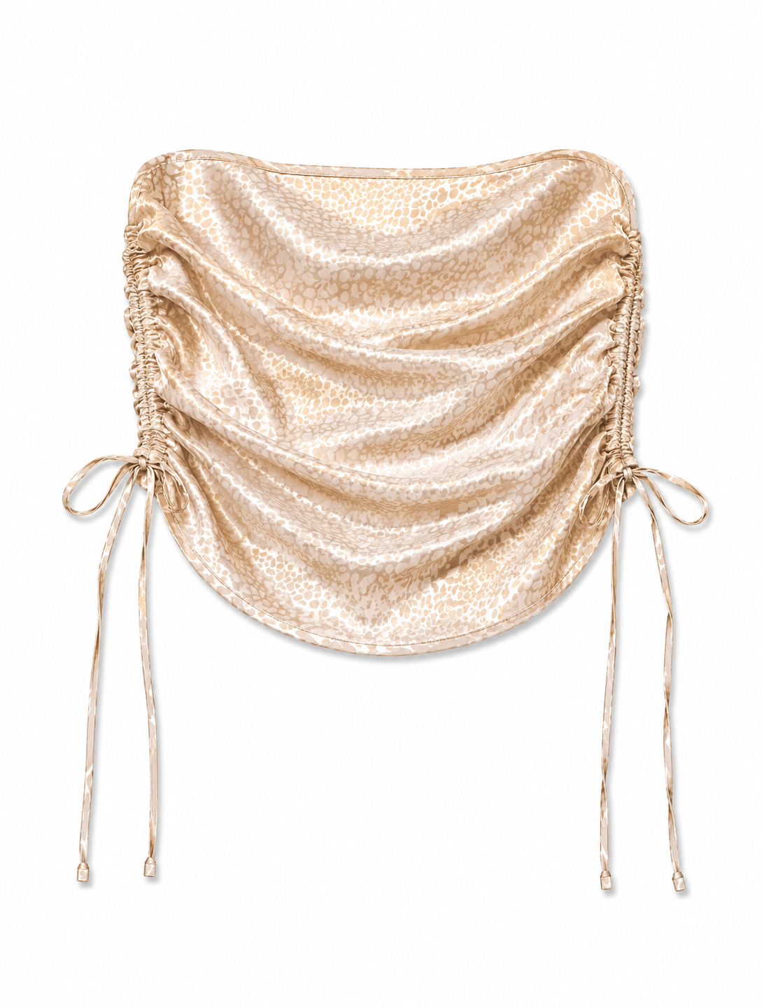 Y2K Liquid Satin Gathered Slip Top