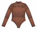 Crocodile Print Bodysuit