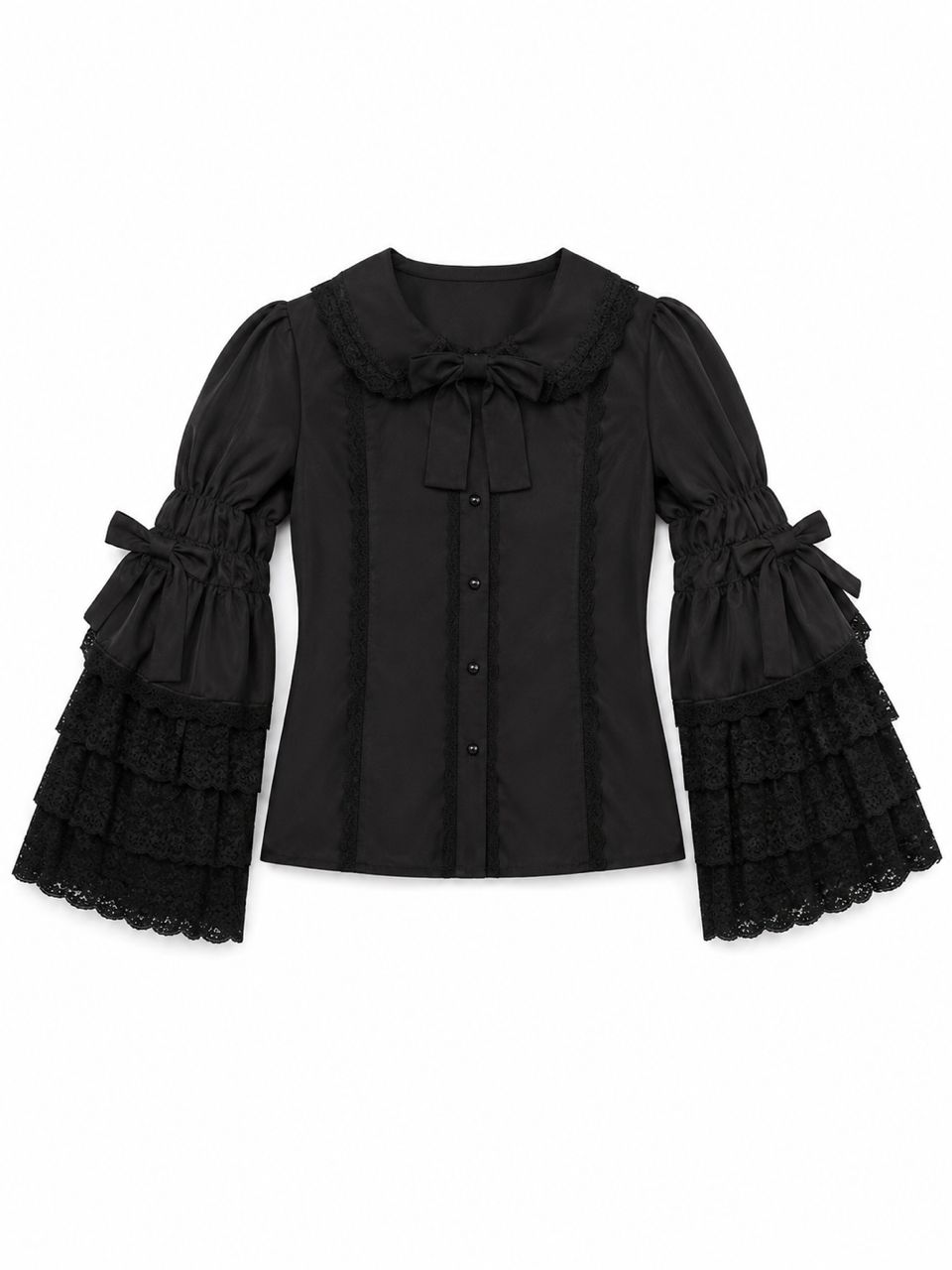 Midnight Mourning Alt Goth Blouse