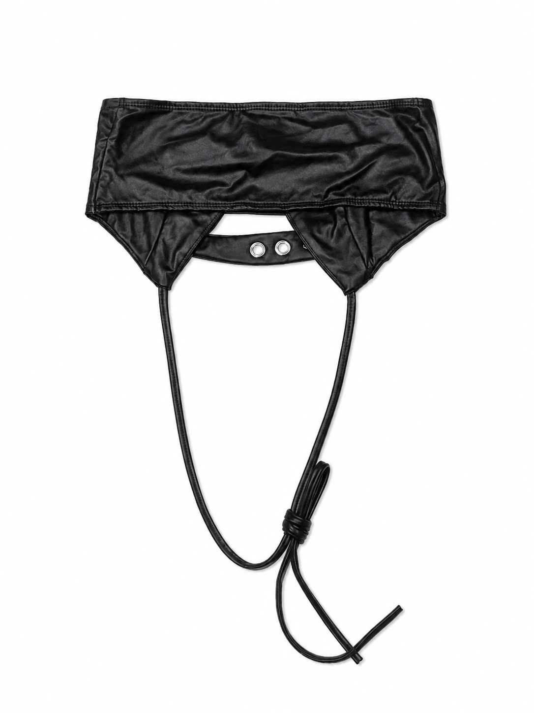 Black Grommet Harness Bralette