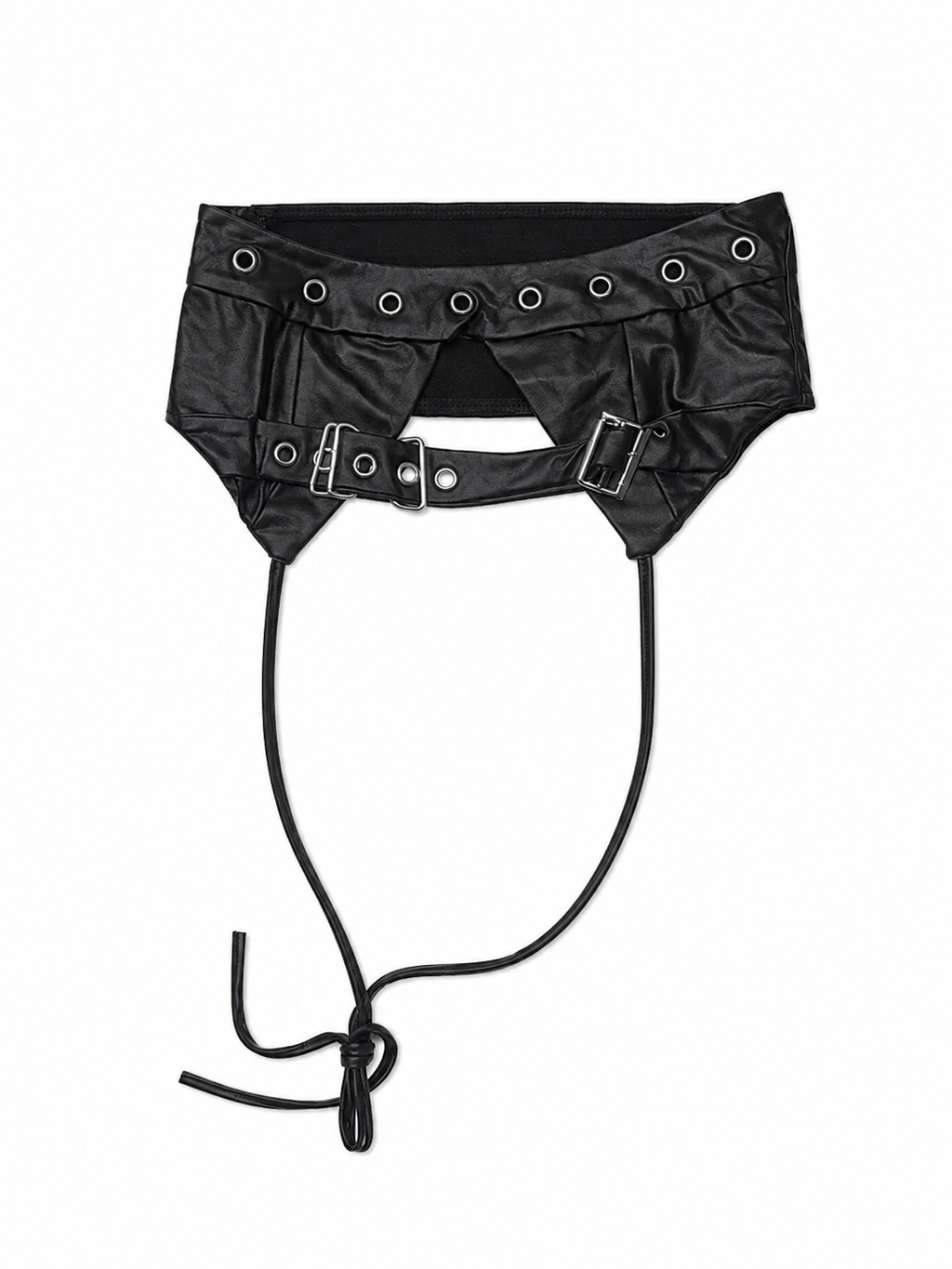 Black Grommet Harness Bralette