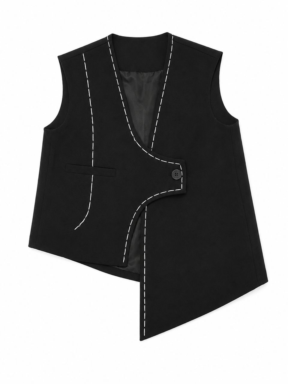 CDG Inspired Strcutural Trace Tailored Vest