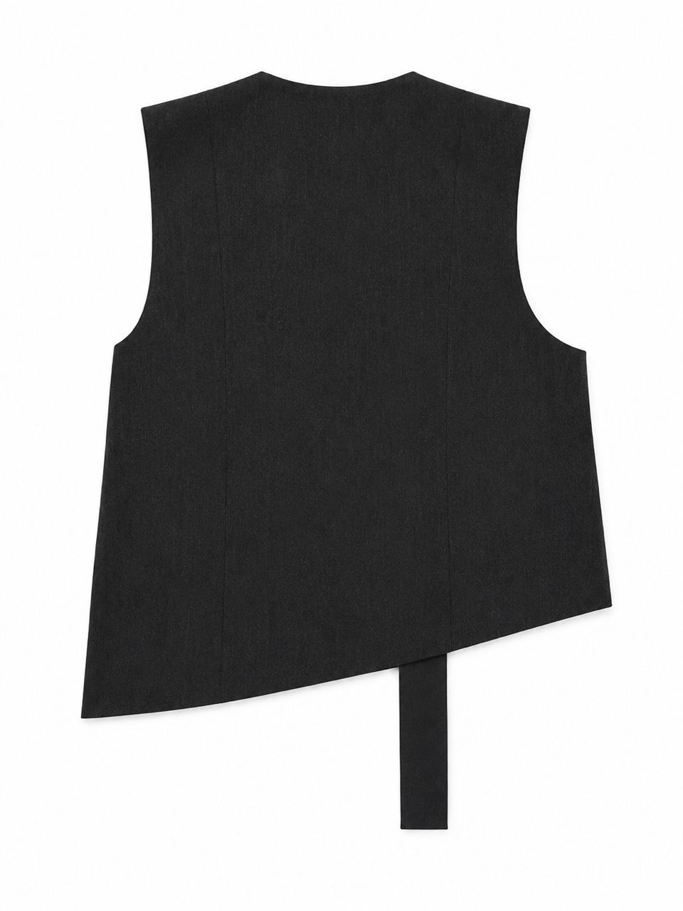 YOHJI YAMAMOTO INSPIRED Black Tailored Pivot Waistcoat