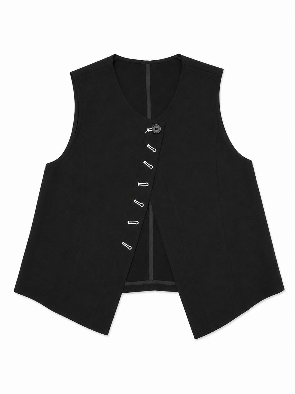 YOHJI YAMAMOTO INSPIRED Irregular buttoned Tailored Line Vest