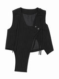 YOHJI YAMAMOTO INSPIRED asymmetric Tailored Waisrcoat