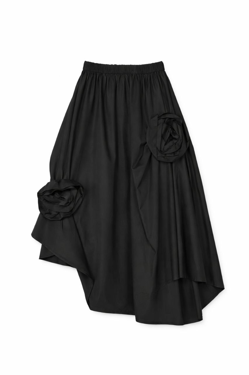 Floating Wood Floral Irregular Avant Garde Skirt