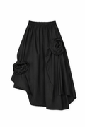 Floating Wood Floral Irregular Avant Garde Skirt