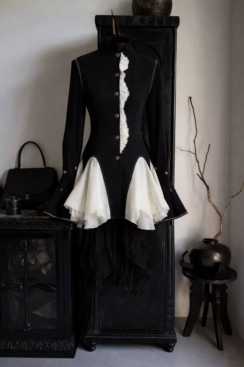 The Mourning Butterfly Bodice' Goth Victorian Silhoutte Top