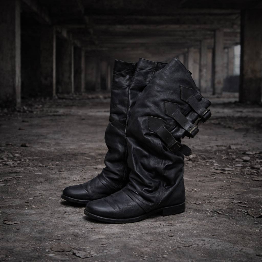 RAZOR SLIT STACKED BOOTS