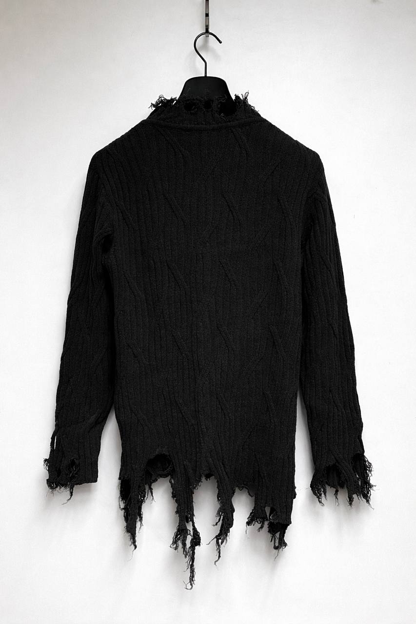 KIKO KOSTANIDOV Knit Distressed Wool Top SS2022