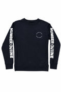 NUMBER (N)INE Circular Logo panel Sleeve Crewneck