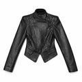 VERAES Vintage Lambskin Asymmetrical Moto Jacket - FRAK/TURE Archive