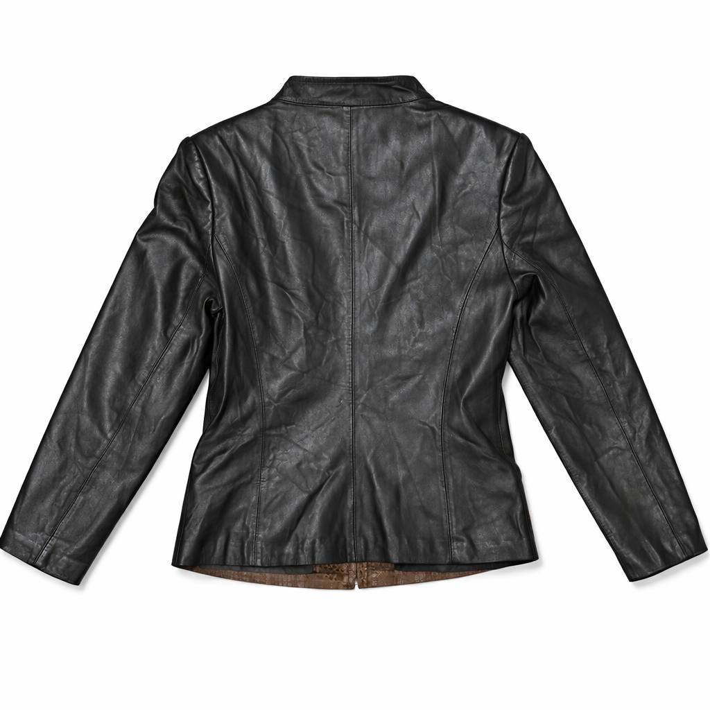 Vintage Lambskin Leopard Print Jacket