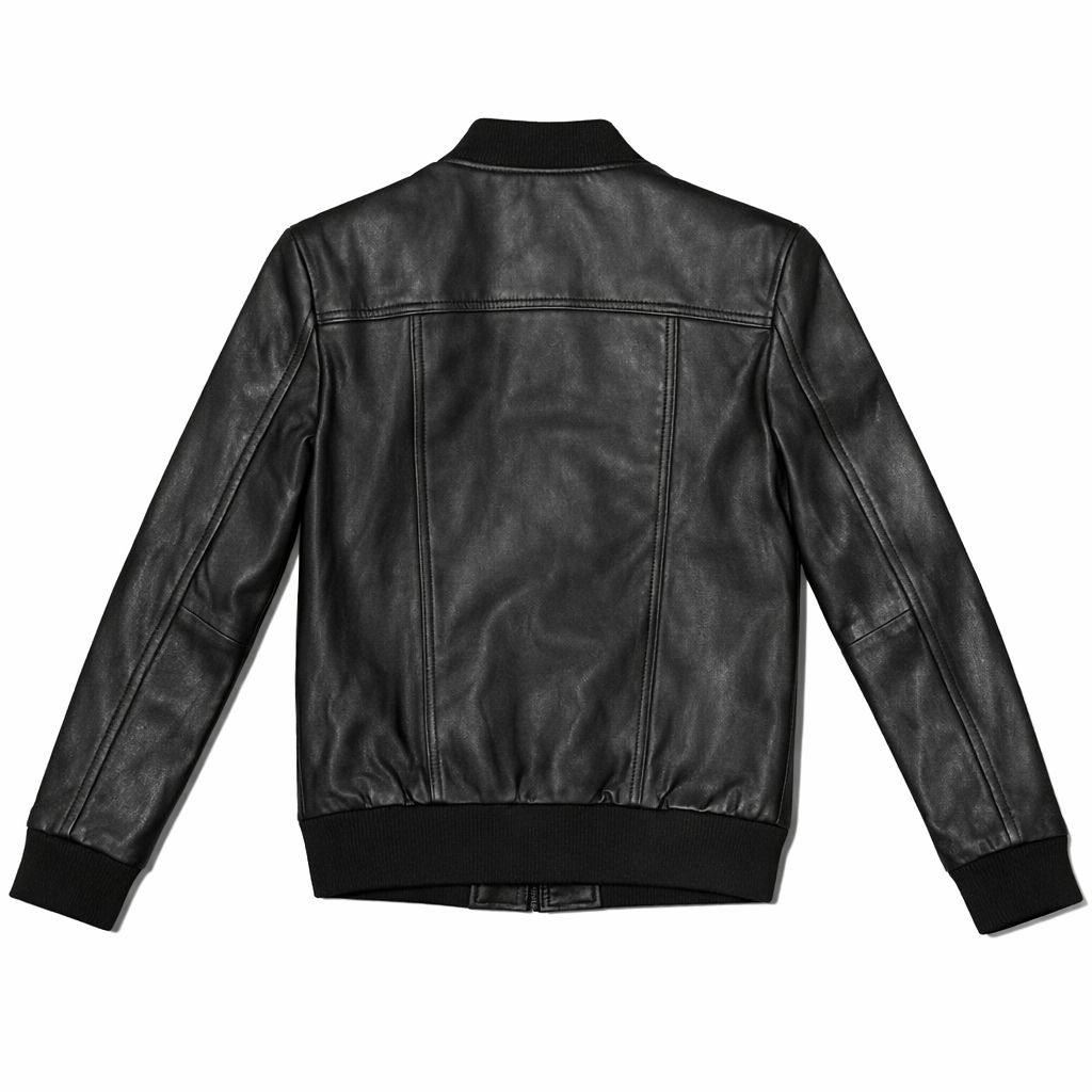Vintage Sheepskin Bomber Jacket